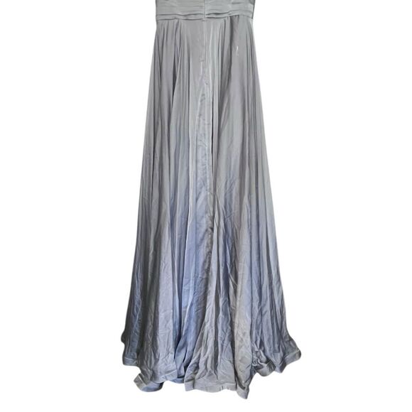 NWT Flaw | 28611 La Femme Silver Gray Platinum Chiffon Ball Gown Formal Dress 4 - Picture 8 of 14